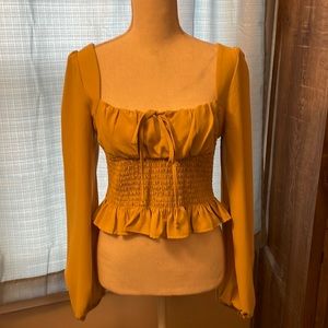 Womens yellow blouse